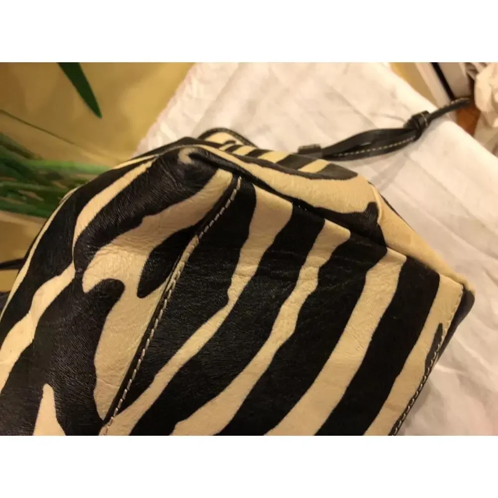 Dooney and Bourke ZEBRA CHIARA DRAWSTRING TOTE BAG PURSE (500